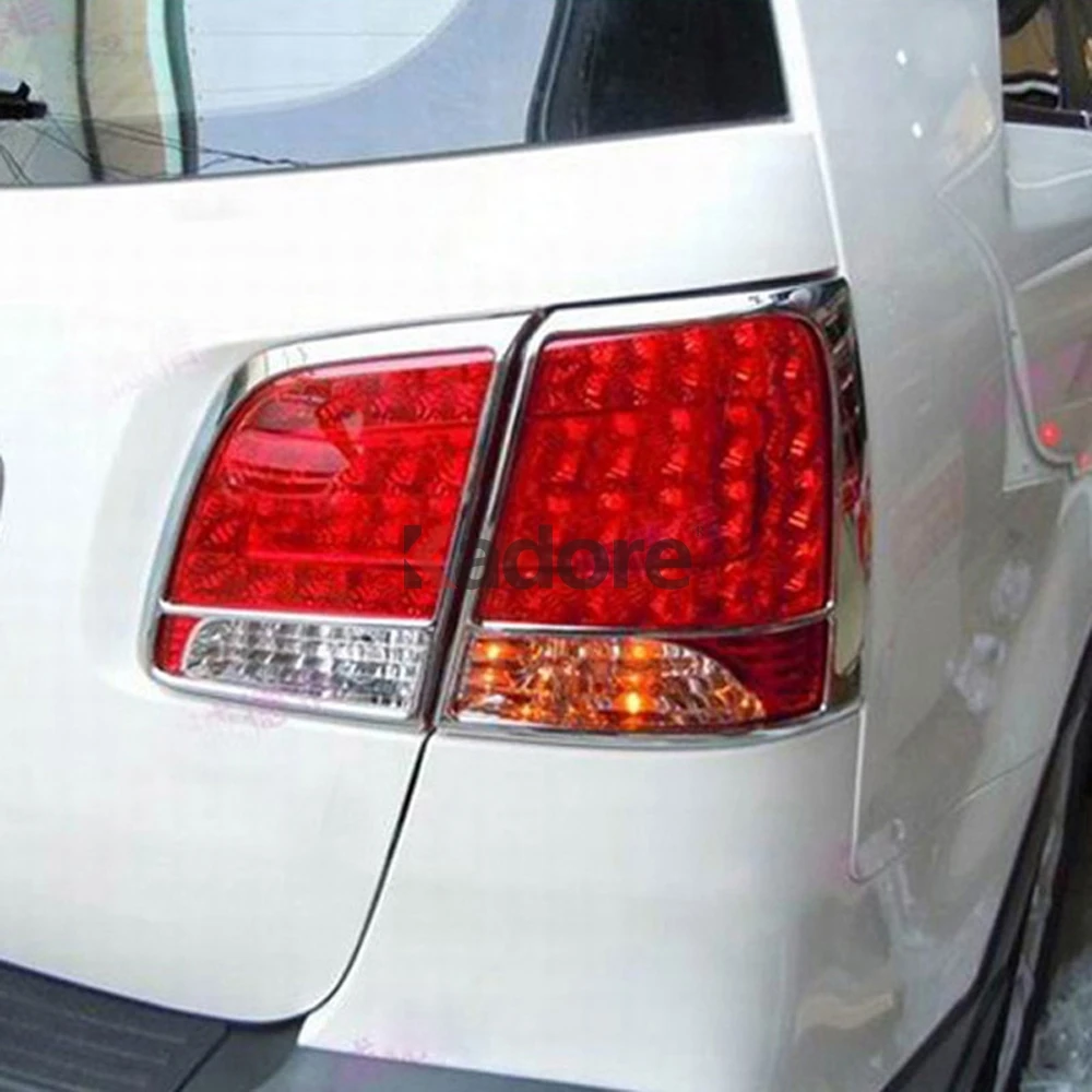 Для Kia Sorento 2010 2011 2012 2013 хромированный задний светильник, задний светильник, рамка, наклейки, автомобильные аксессуары
