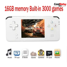 10 шт. новое обновление портативная видео портативная игровая консоль Ретро игра 64 бит 3 дюйма 3000 видео игра Ретро портативная консоль для телевизора