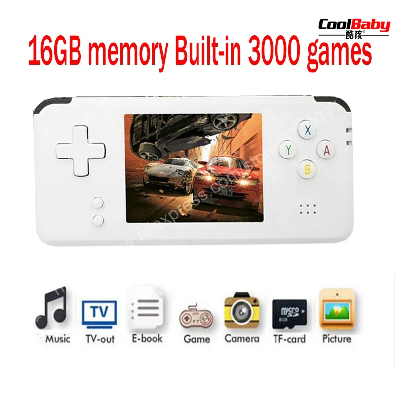 

10pcs New upgrade Portable Video Handheld Game Console Retro game 64 Bit 3 Inch 3000 Video Game Retro Handheld Console for TV