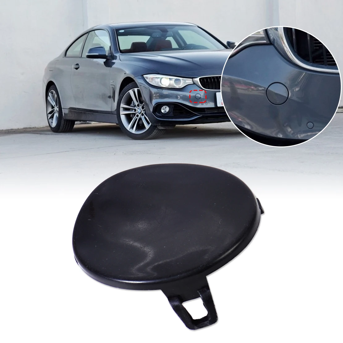 CITALL Front Bumper Tow Hook Cover Cap 51117207299 for BMW 3 series E90