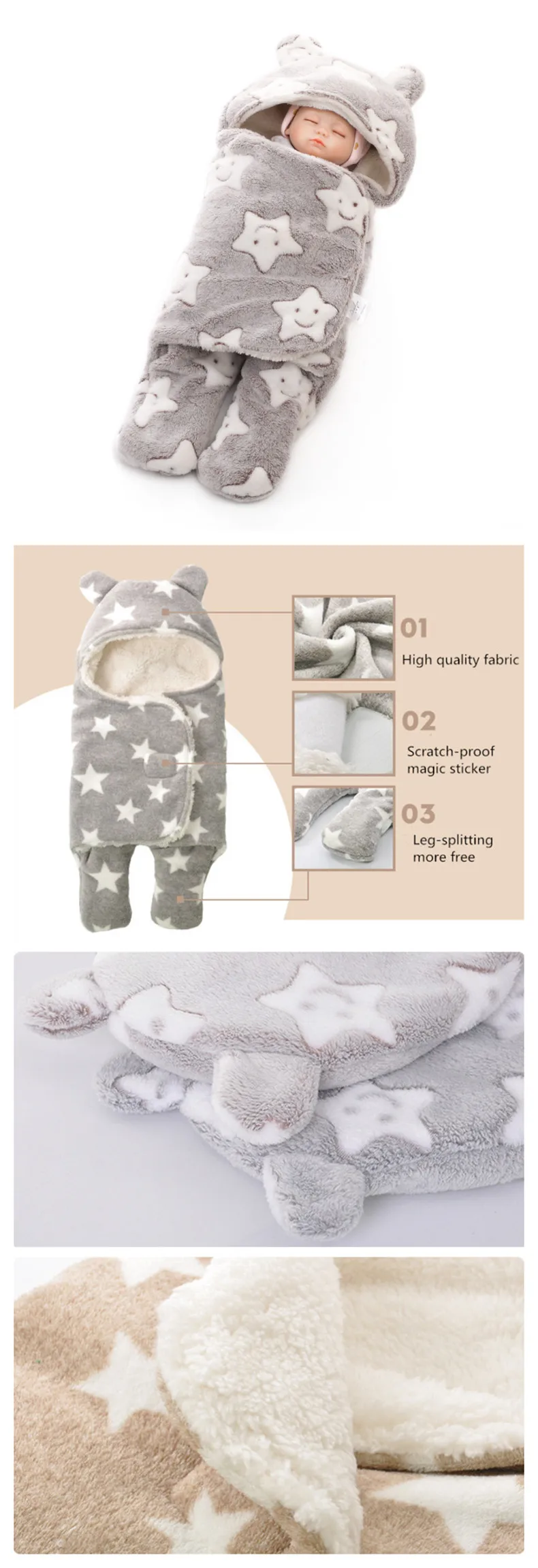 Детский спальный мешок для осени и зимы, мультяшный спальный мешок, утолщенный детский спальный мешок, конверт для новорожденных, детский спальный мешок