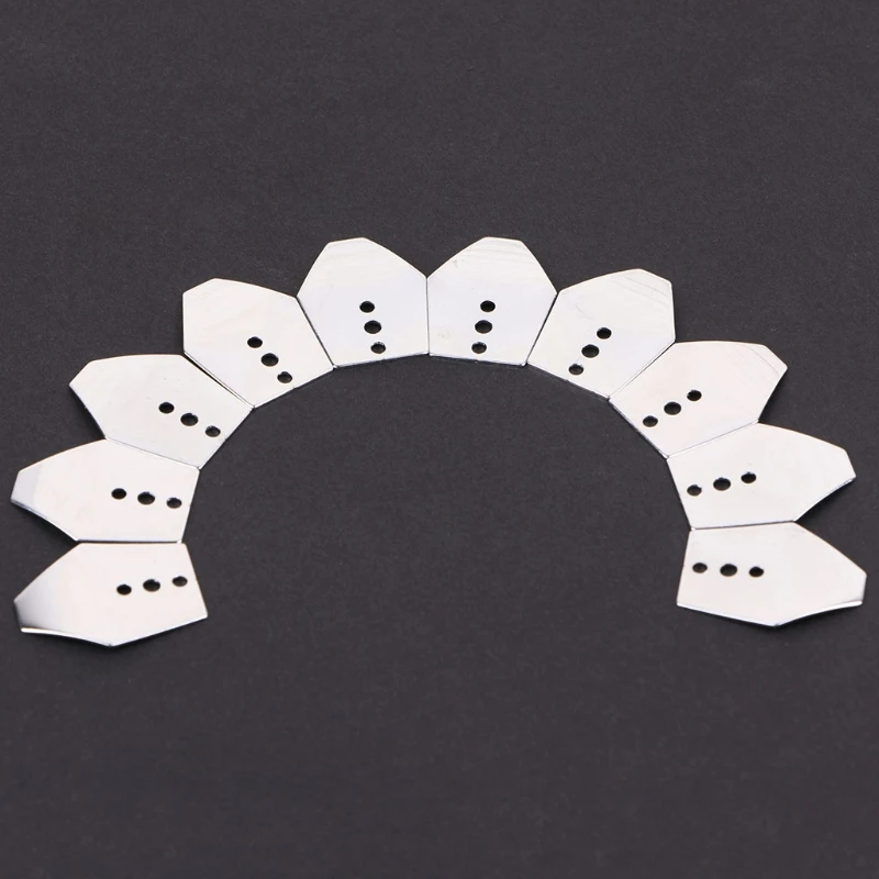 

10pcs Fishing Swim Jig Blade Sheet Stainless Steel Breakwater Bait Accessories 3