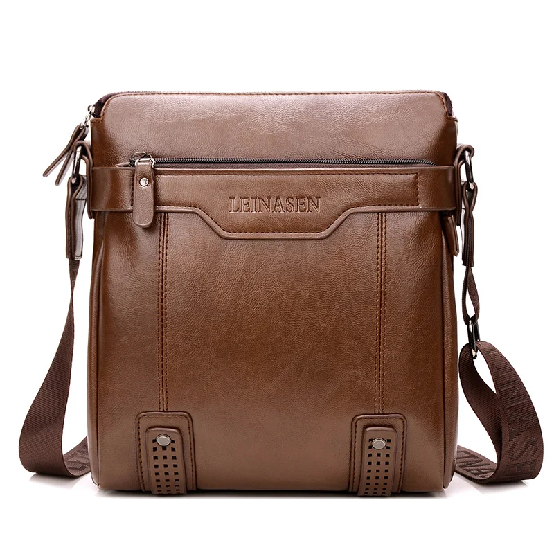 

Male Messenger Leather Bags Business Lawyer Crossbody Work Bag Briefcase Man Handbag Office Bags for Men Aktentasche Herren 50