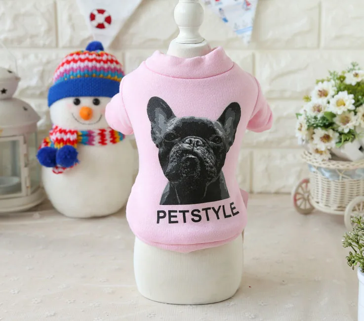 Милые толстовки с рисунком собаки футболки свитер Тедди Йорки Petstyle Костюмы для собак породы Йоркширский терьер Мальты зимняя одежда для собак для маленьких собак, одежда для домашних животных