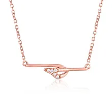 18K Gold Music Note With CZ Crystal O Chain Necklace Pendant Top Quality Rose Gold Color Women Girls Charm Jewelry Gift 1.32G 18K Gold Music Note With CZ Crystal O Chain Necklace Pendant Top Quality Rose Gold Color Women Girls Charm Jewelry Gift 1.32G