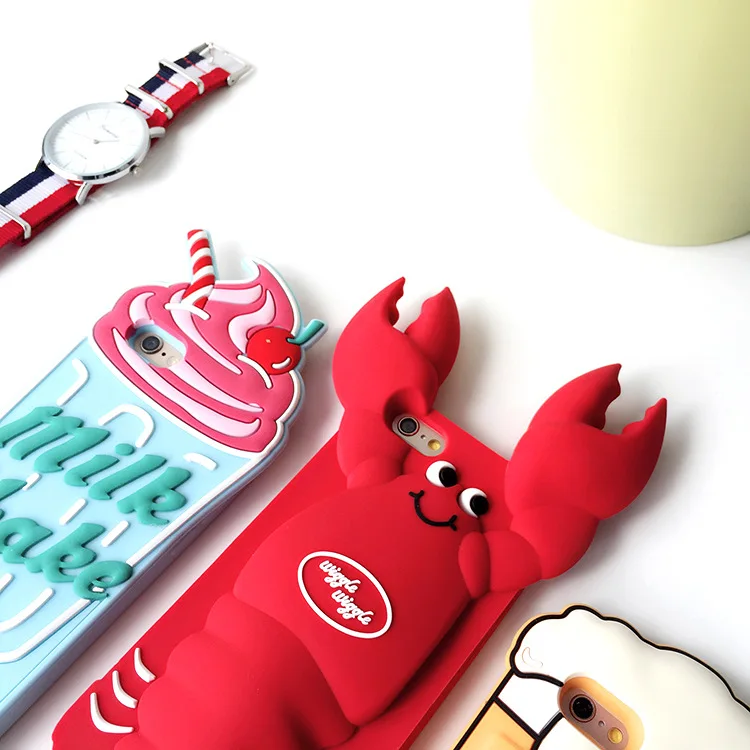 Омар пива Мороженое из ТПУ и пластика с задняя крышка для iPhone6/6s/6 plus/6s plus/iPhone 7 plus/8/7