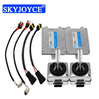 

SKYJOYCE High Quality 12V 55W D1S HID AUTO Kit Fast Bright Original D1S HID light Bulb 4300K 6000K 8000K 55W D1S HID Ballast kit