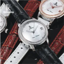 Ik mechanical watch female elegant fashion ladies watch ladies watch strap rhinestone waterproof watch