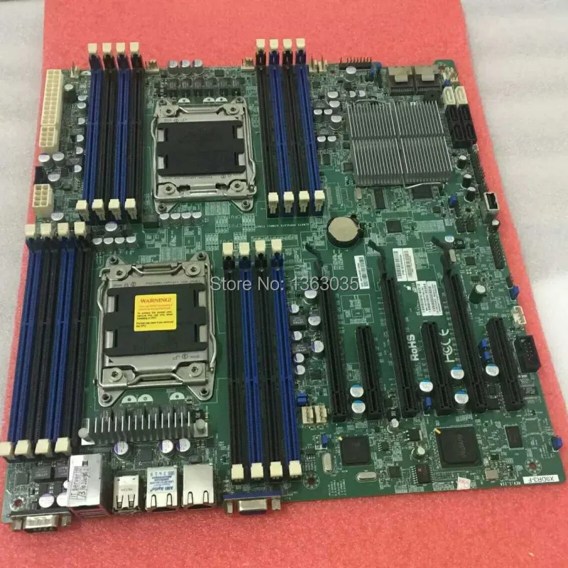X9DR3-F X79 Материнская плата сервера LGA2011 поддержка E5-2670 DDR3 тестирование работы