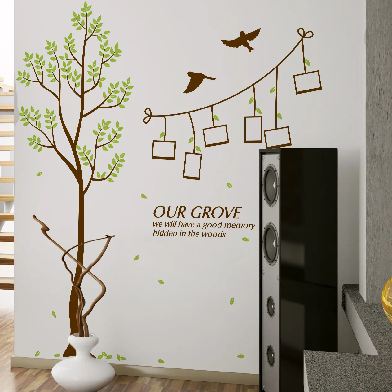 Oiseau stickers muraux promotion achetez des oiseau stickers ...