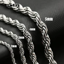 VowBro tricot quille blé acier inoxydable bracelet 2/3/4/5mm bijoux à bricoler soi-même bracelet pour hommes femmes haute qualité en gros 1 pièces