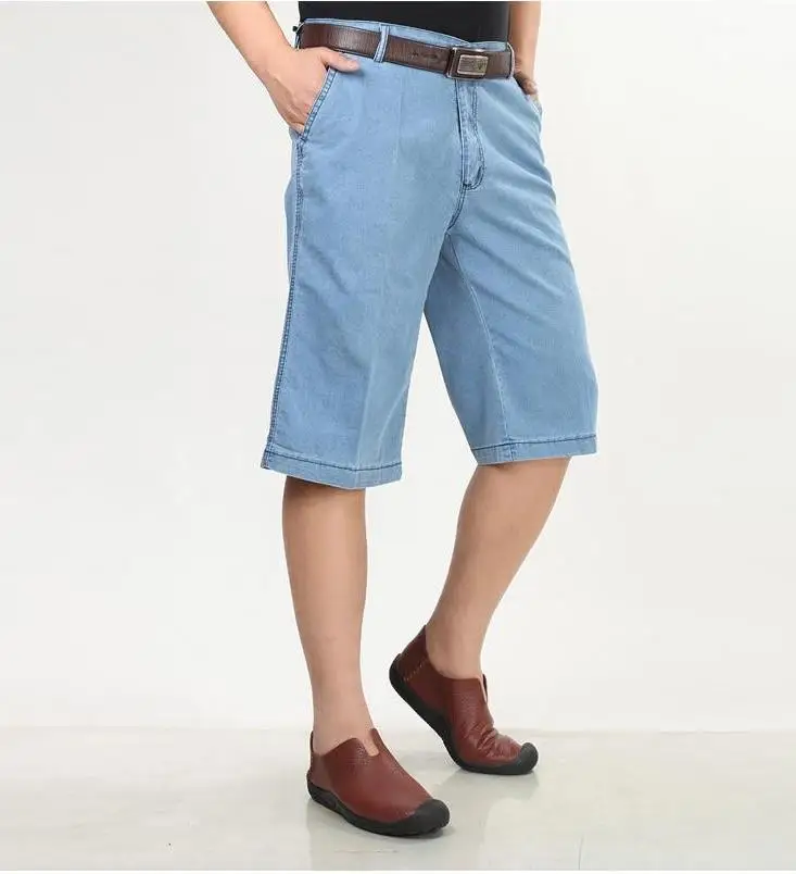 Buy Man Summer Plus Size High Solid Loose Straight