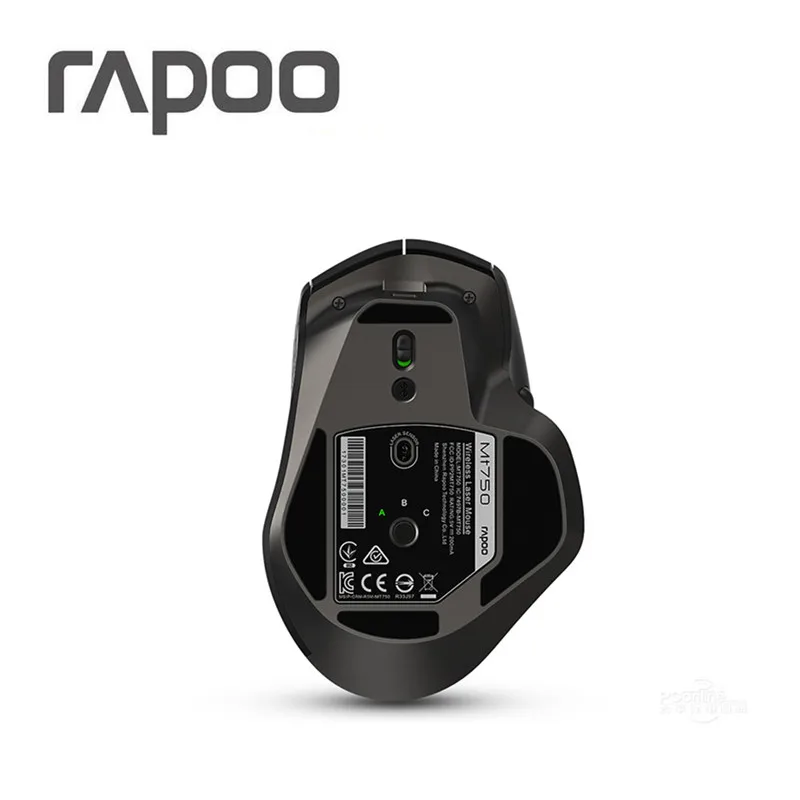 Rapoo MT750 многомодовая беспроводная мышь Bluetooth 3,0/4,0 и 2,4G переключатель для подключения четырех устройств компьютерная игровая мышь