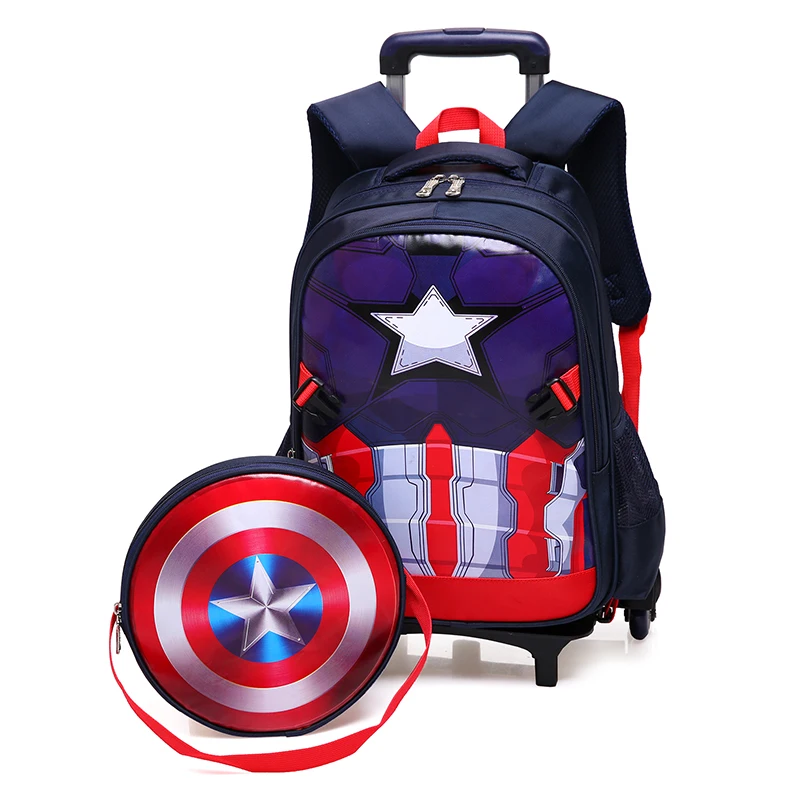 حار صعود الدرج كابتن أمريكا الأمتعة 3D الطفل الكرتون حقيبة مدرسية الطلاب المتداول حقيبة الأطفال حقيبة السفر هدية حار صعود الدرج كابتن أمريكا الأمتعة 3D الطفل الكرتون حقيبة مدرسية الطلاب المتداول حقيبة الأطفال حقيبة السفر هدية