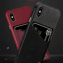 PU Leather+Canvas Cloth Cellphone Case For iPhone XS MAX XR 7 8 6 6S Plus Wallet Case Bus Bank Credit Card Slots Holder PU Leather+Canvas Cloth Cellphone Case For iPhone XS MAX XR 7 8 6 6S Plus Wallet Case Bus Bank Credit Card Slots Holder