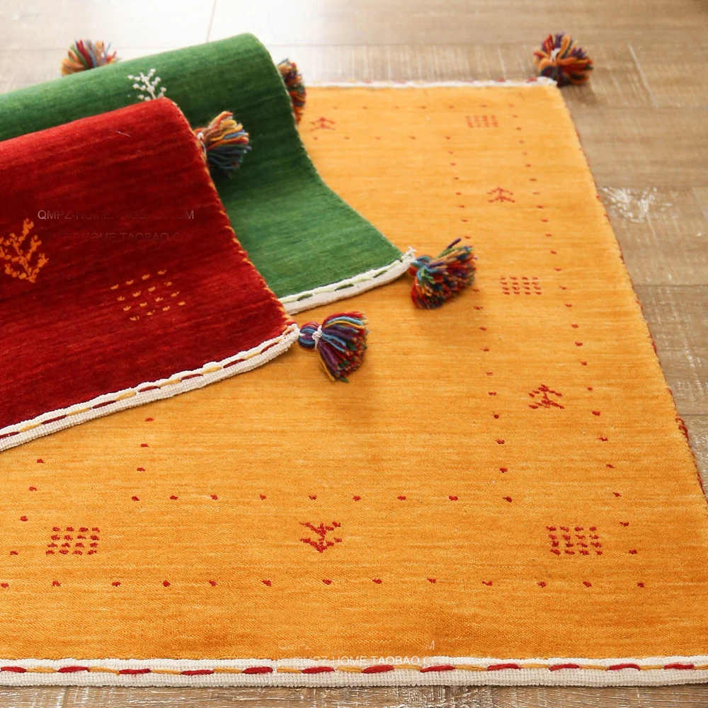 Kilim Богемия шерсть ручной работы Ковры геометрический индийский Ковры одноцветное персидский турецкий современный дизайн скандинавском стиле