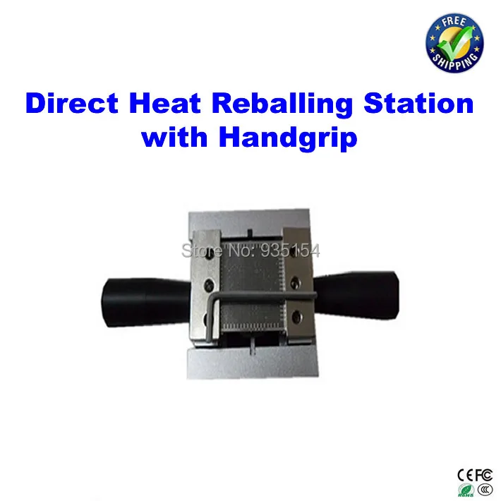 

Direct heat reballing station with handle, direct heating BGA stencils holder, reballing holder