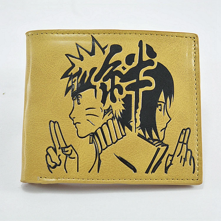

High quality cosplay cartoon Leather Card Holder Naruto Hentai Japanese Anime wallet