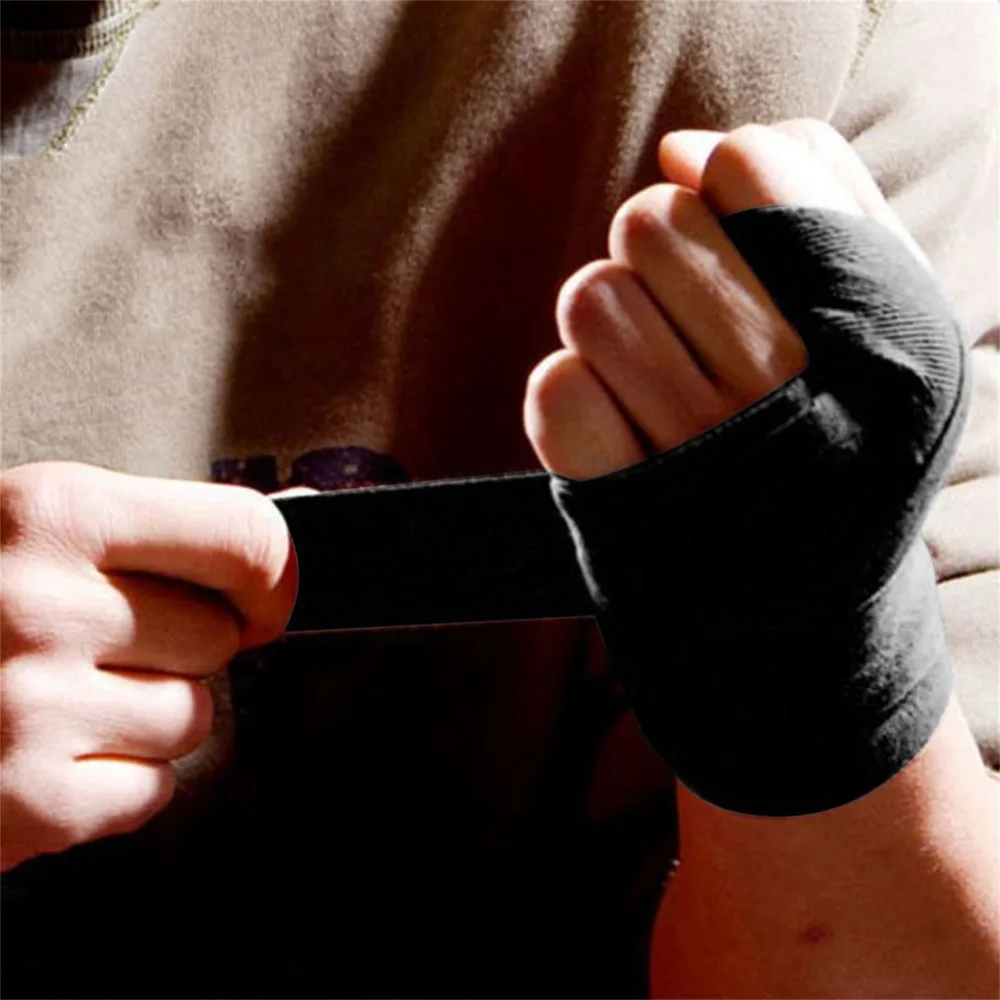 2,4 м * 5 см полная хлопок дизайн Для мужчин Для женщин спортивный ремешок боксерский бандаж поглощения пота Санда Муай Тай перчатки руки