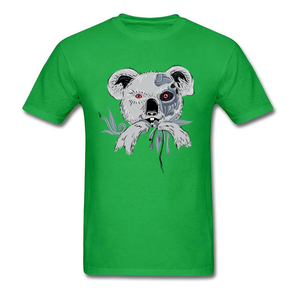 Koala Bear Terminator O Neck T-shirts Labor Day T Shirt Short Sleeve Newest 100% Cotton Slim Fit Tshirts Summer Men Koala Bear Terminator green