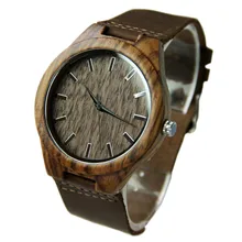 Zebra Wooden Watches Quartz With Japan Movement