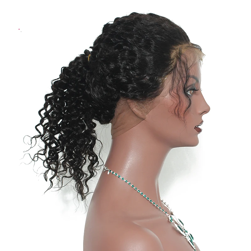 360 Lace Frontal Closure Pre Plucked Baby Hair Deep Wave Ear To Ear Lace Frontal Closure Brazilian Remy Human Hair Dolago