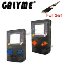 Лидер продаж Transprent черный Цвет OEM полный Корпус чехла для GameboyGB Classic Fit для гпоб DMG гпоб мультфильм Экран объектив