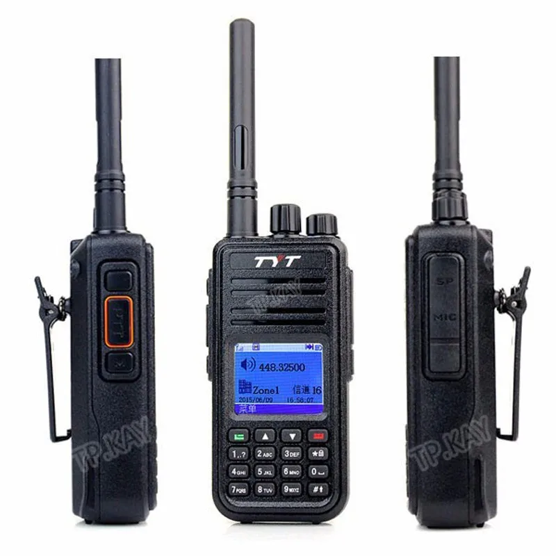 TYT MD-380 UHF Цифровой мобильный радио 1000 Каналы 2000 мАч Батарея с Кабель для программирования и программного обеспечения