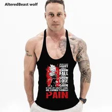 Мужские майки с принтом Dragon Ball, топы для фитнеса, бодибилдинг, мужская безрукавка, майка, рубашка, майка из хлопка для мужчин