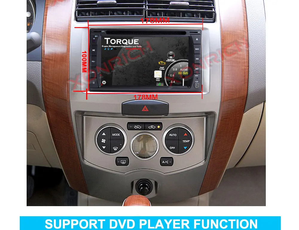 Top Autoradio 2 Din Android 9.0 Car Radio Stereo Car DVD Player For Nissan GPS Navi Wifi Bluetooth Audio Head unit 173mm * 98mm 6