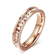 Anillo de boda Accesorios de La Joyería Anillo de Acero Inoxidable de Las Mujeres Ocasionales Diarios Para Bodas y Eventos