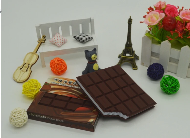 sweet love valentines' chocolate PVC sticker paper notebook 10*8.7cm 5pcs/lot
