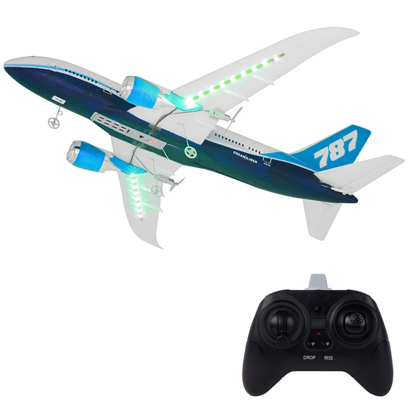 DIY самолет с дистанционным управлением EPP Радиоуправляемый Дрон Boeing 787 2,4G 3Ch RC самолет с фиксированным крылом самолет для детей подарок на день рождения мальчика