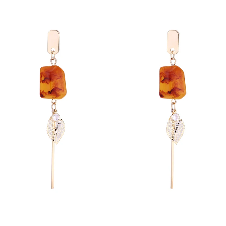 

TONGKWOK Bohemia Exaggeration Dangle Earrings For Women Silk Thread Tassel Metal Long Chandelier Earrings #136256