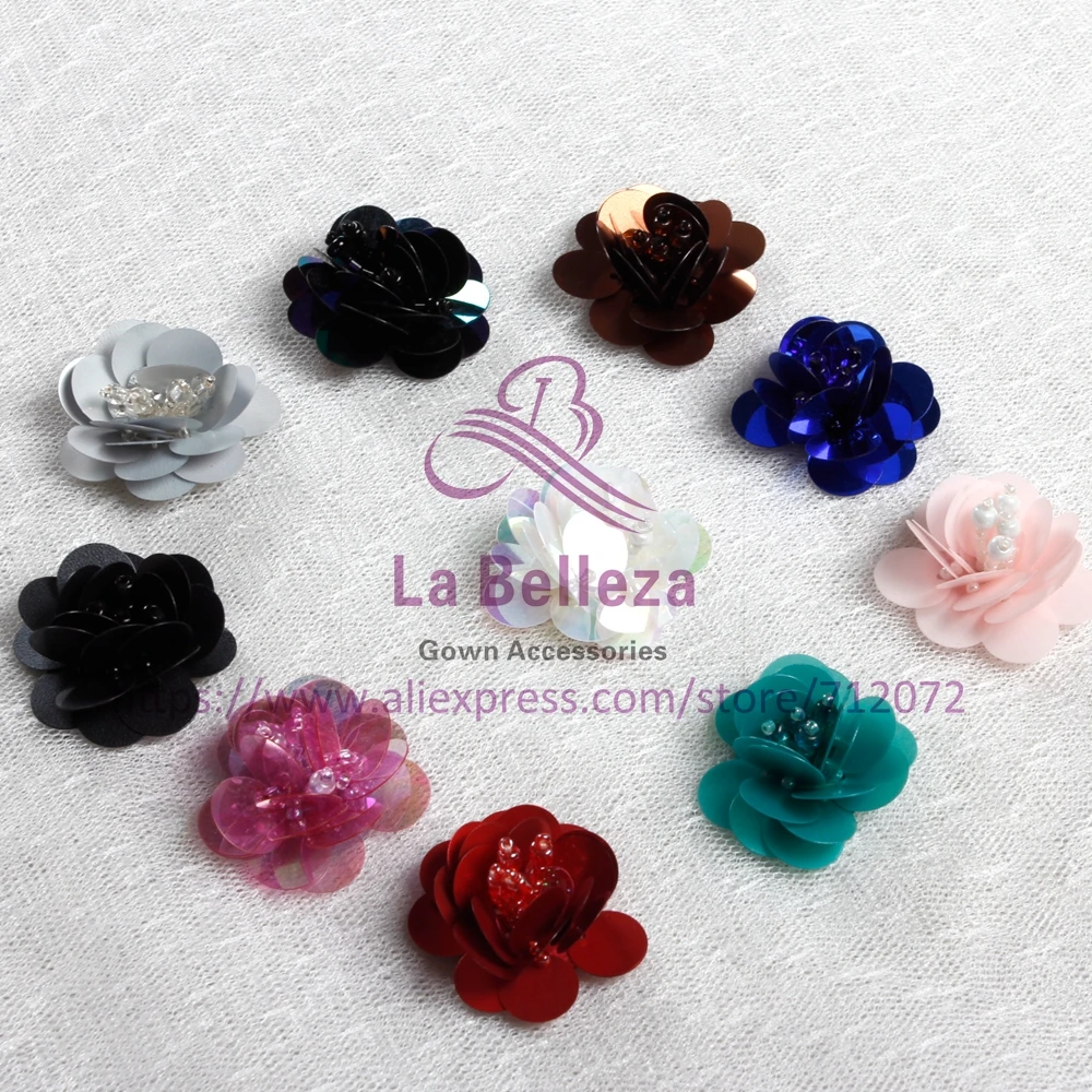 La Belleza красивые зеленые розы/розовые/белые/коричневые/зеленые жемчужные блестки