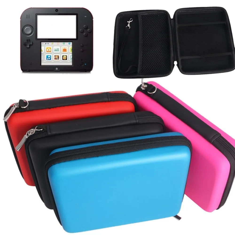 

EVA Protector Hard Case For Nintend 2DS Game Console Storage Zip Protective Holder Case Bag For Nintend 2DS Game Card Shell