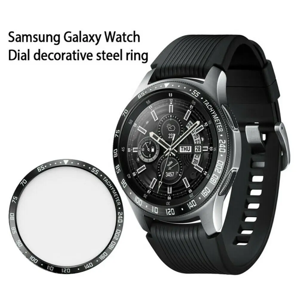 Антицарапина металлический ободок кольцо клейкая крышка для Samsung Gear S3 frontier 12 мм/46