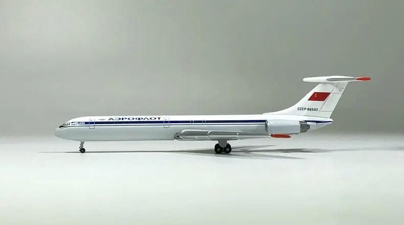 1/500 статические металлические Аэрофлота Ильюшин Il 62 CCCP 86502 Российские авиалинии