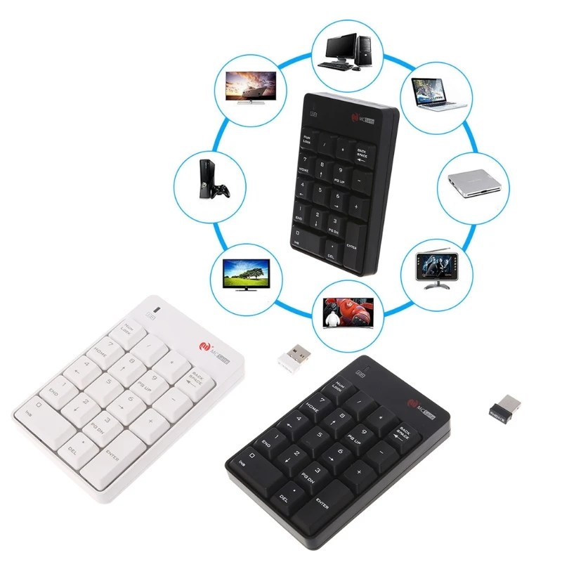 

2.4GHz Wireless Keyboard USB Keypad Numpad Number 18 keys Pad For Laptop PC