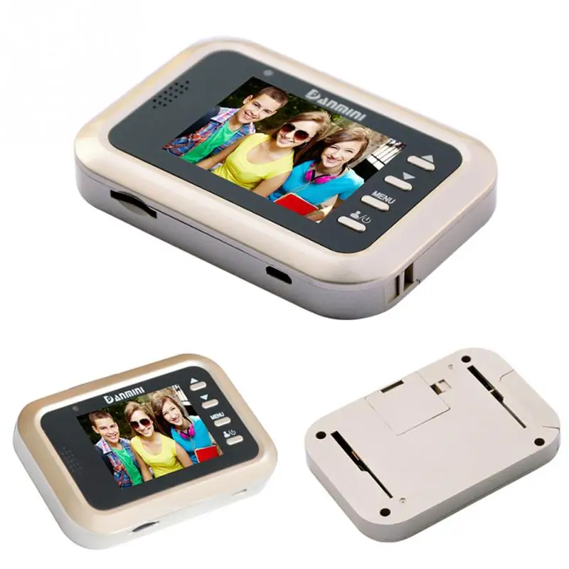 

New 2.4-inch Electronic Door Viewer Infrared Night View Motion Detection Shooting Anti-burglary Visual Doorbell Home Use