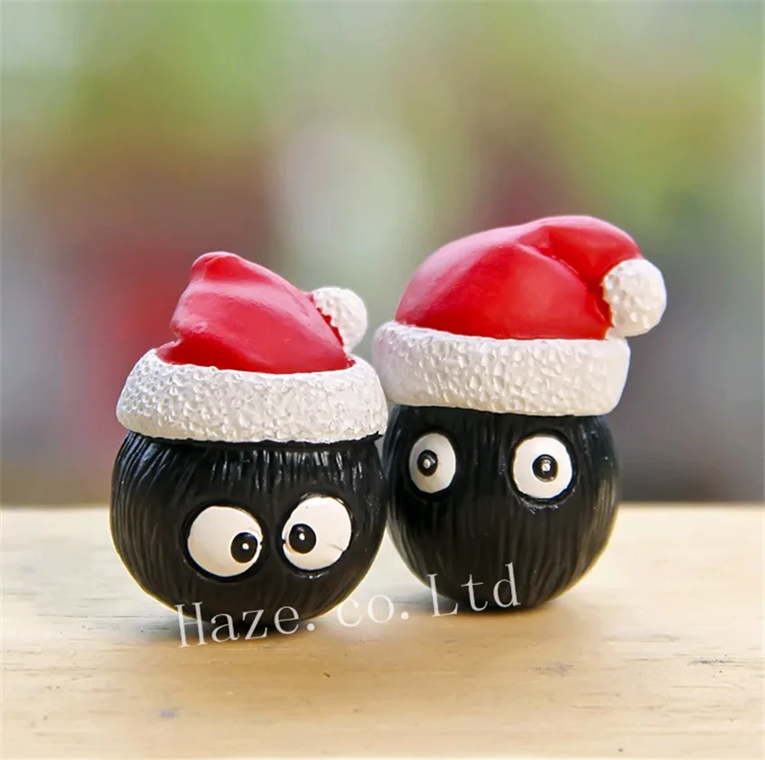 

2pcs Ghibli My Neighbor Totoro Dust Bunny Christmas Figure Figurine Toy
