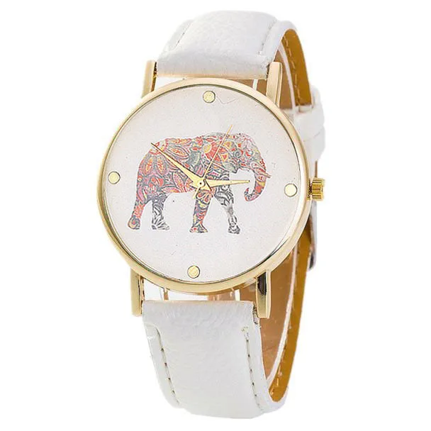 Relogio feminino часы 2018 Для женщин слон кожа Мода Повседневное наручные подарок reloj