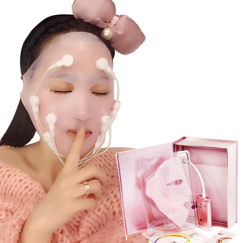  New USB Charging vibration Facial massage Quick face lift mask V Face Chin Cheek Lift Up Slimming S