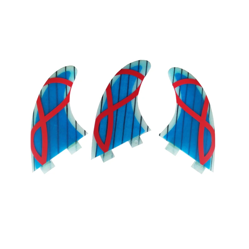 

Quilhas Surf FCS Fins G5 Blue Clear Fibreglass Fin FCS Free Shipping
