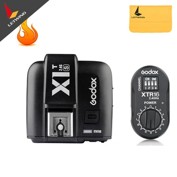 

Godox X1T-S TTL HSS 2.4G Flash Trigger Transmitter + XTR-16 2.4G Flash Receiver