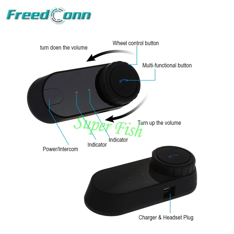 FreedConn T-COM FM домофон Мото Bluetooth rcycle шлем домофон гарнитура+ мягкий микрофон для полного лица шлем