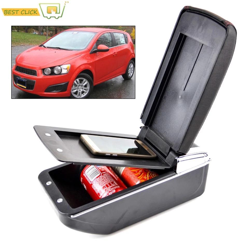 Двухслойный подлокотник для Chevrolet SONIC/AVEO/Holden BARINA T300 2012- Центральная консоль подлокотник ящик для хранения