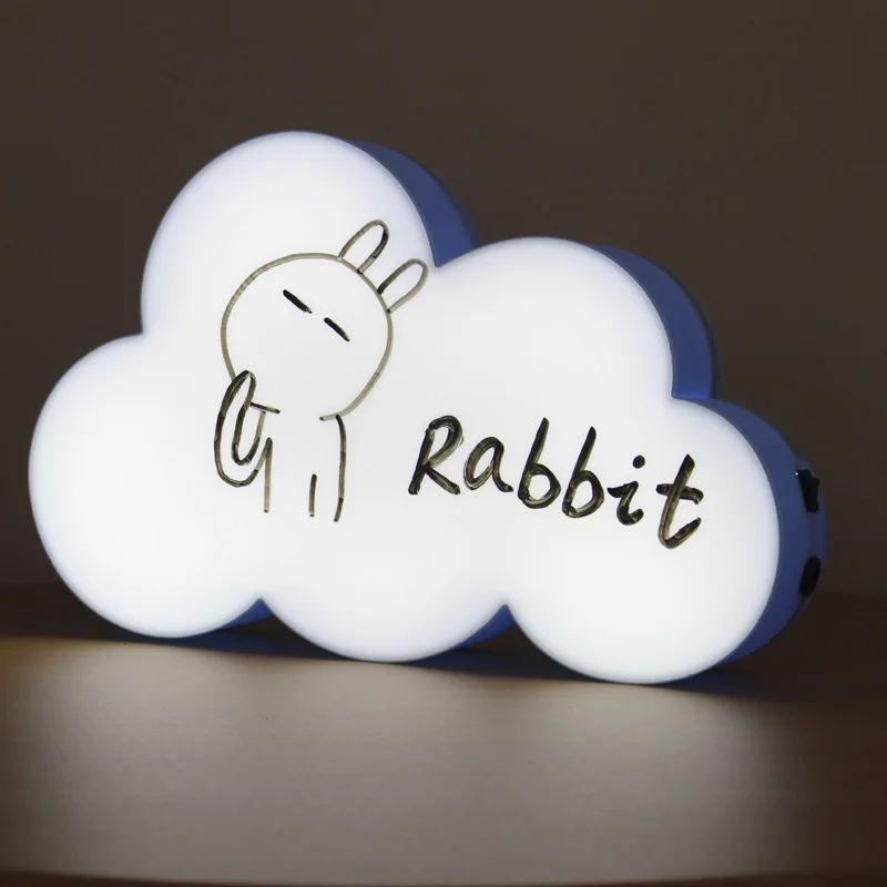 

LED Light Blue+White Light Box DIY Handwritten Light Box Night Light Box Using AA Battery or USB Advertising Lamp ZQ-CY1024