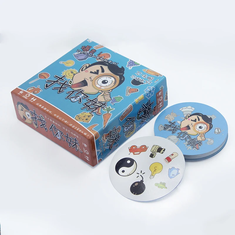 

Spot It Dobble Find It Pokers 54 PCS Card Game Fold Playing Card Entertainment Board Game