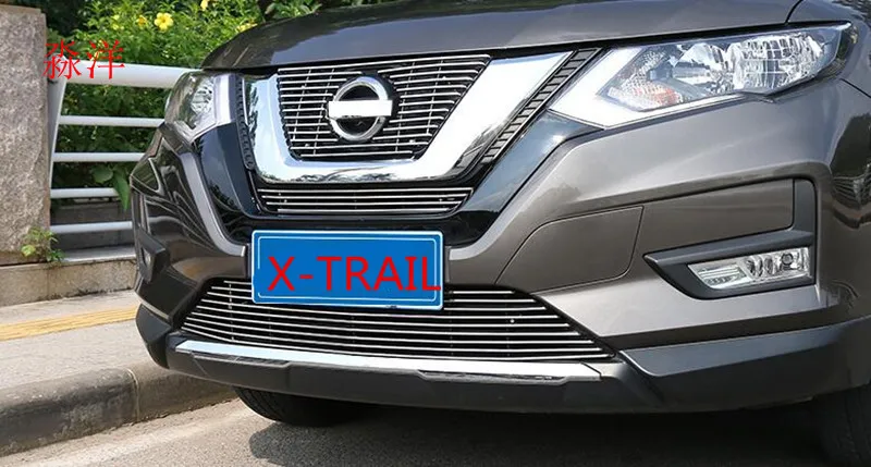 Для N1ssan X-Trail x trail сотовый Стиль передняя решетка гриль рамка крышка Накладка одна шт передняя решетка